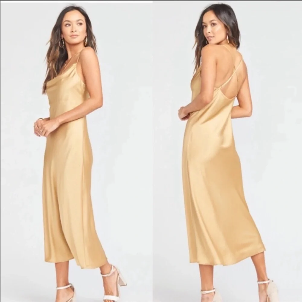 NWT Show Me Your Mumu Verona satin midi dress